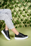 Riccon Kadın Sneaker 0012339 Siyah Beyaz - Riccon
