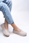 Riccon Kadın Sneaker 0012801 Bej Bej - Riccon
