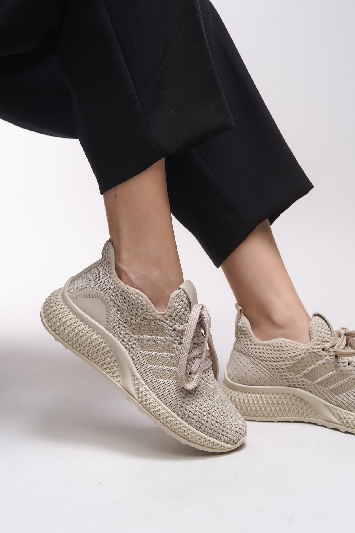 Riccon Khiersos Unisex Sneaker 0012135 Bej - Riccon