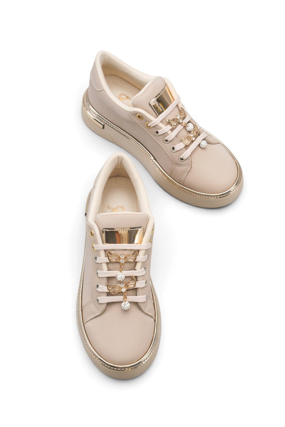 Riccon Larissa Amara Kadın Sneaker 0012924 Bej Cilt