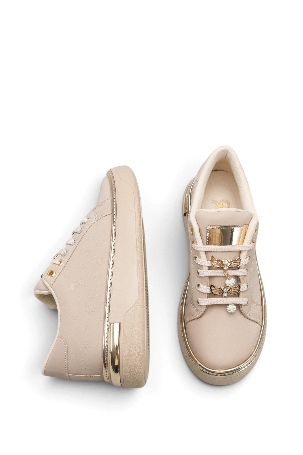 Riccon Larissa Amara Kadın Sneaker 0012924 Bej Cilt