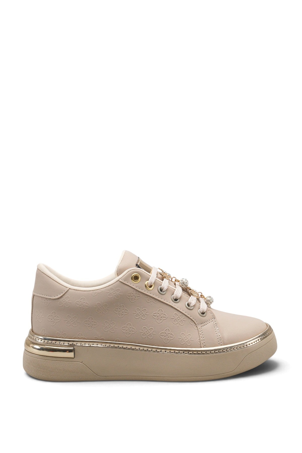Riccon Larissa Amara Kadın Sneaker 0012924 Bej Cilt
