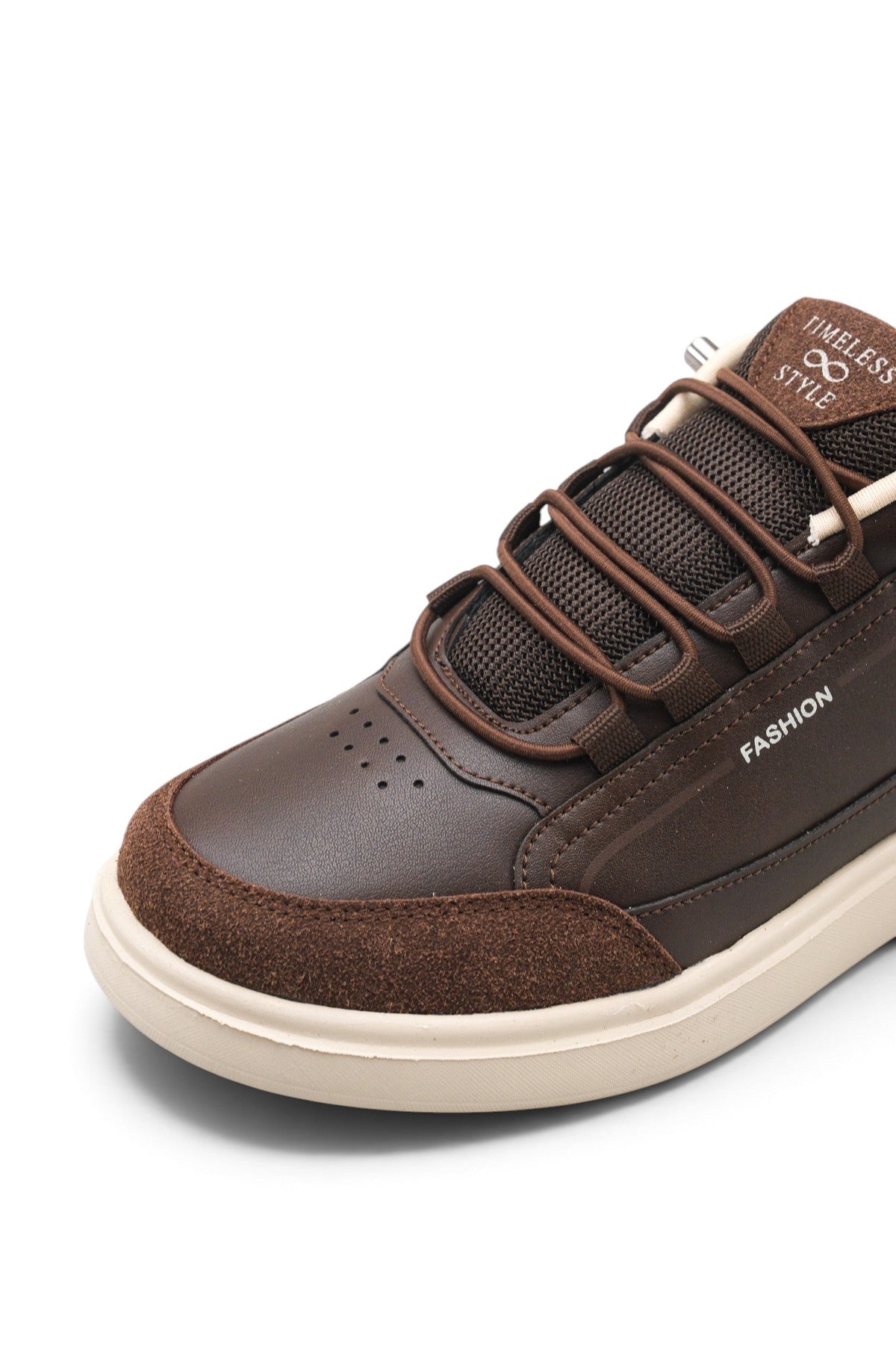 Riccon Larissa Sola Erkek Sneaker 0012055 Kahverengi Bej