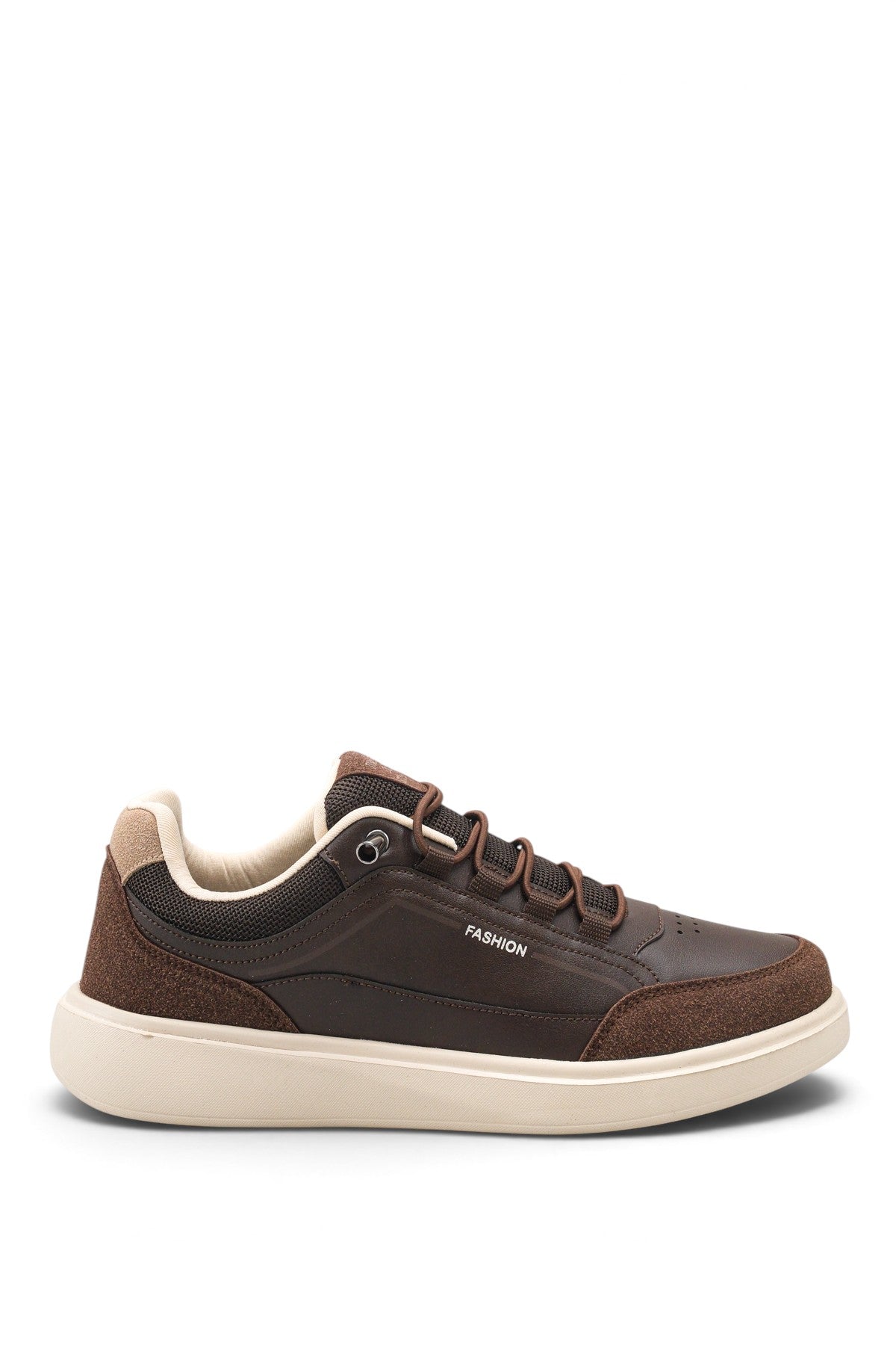 Riccon Larissa Sola Erkek Sneaker 0012055 Kahverengi Bej