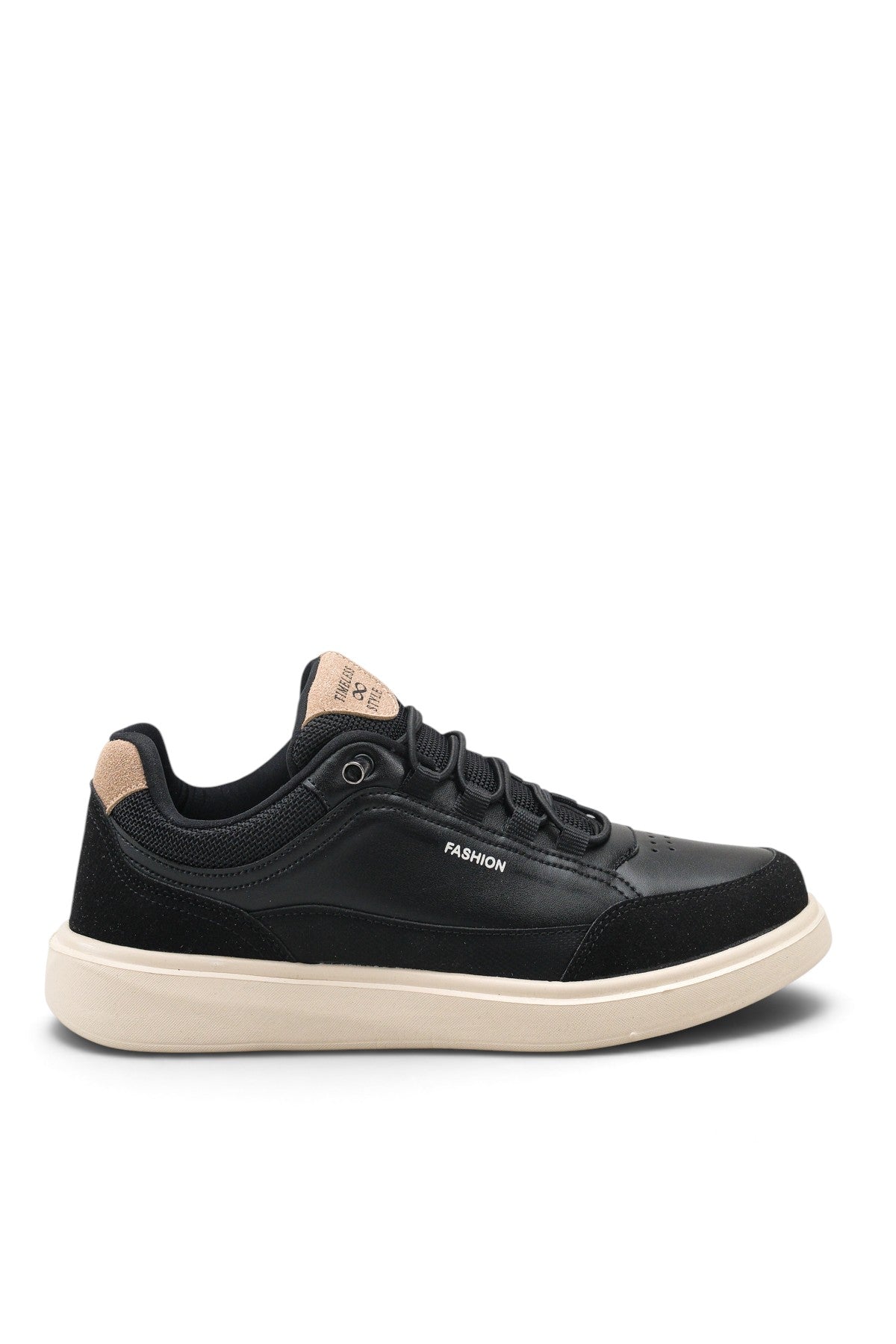 Riccon Larissa Sola Erkek Sneaker 0012055 Siyah Bej