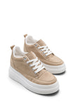 Riccon Lyra Fia Kadın Sneaker 0012501 Ten Süet