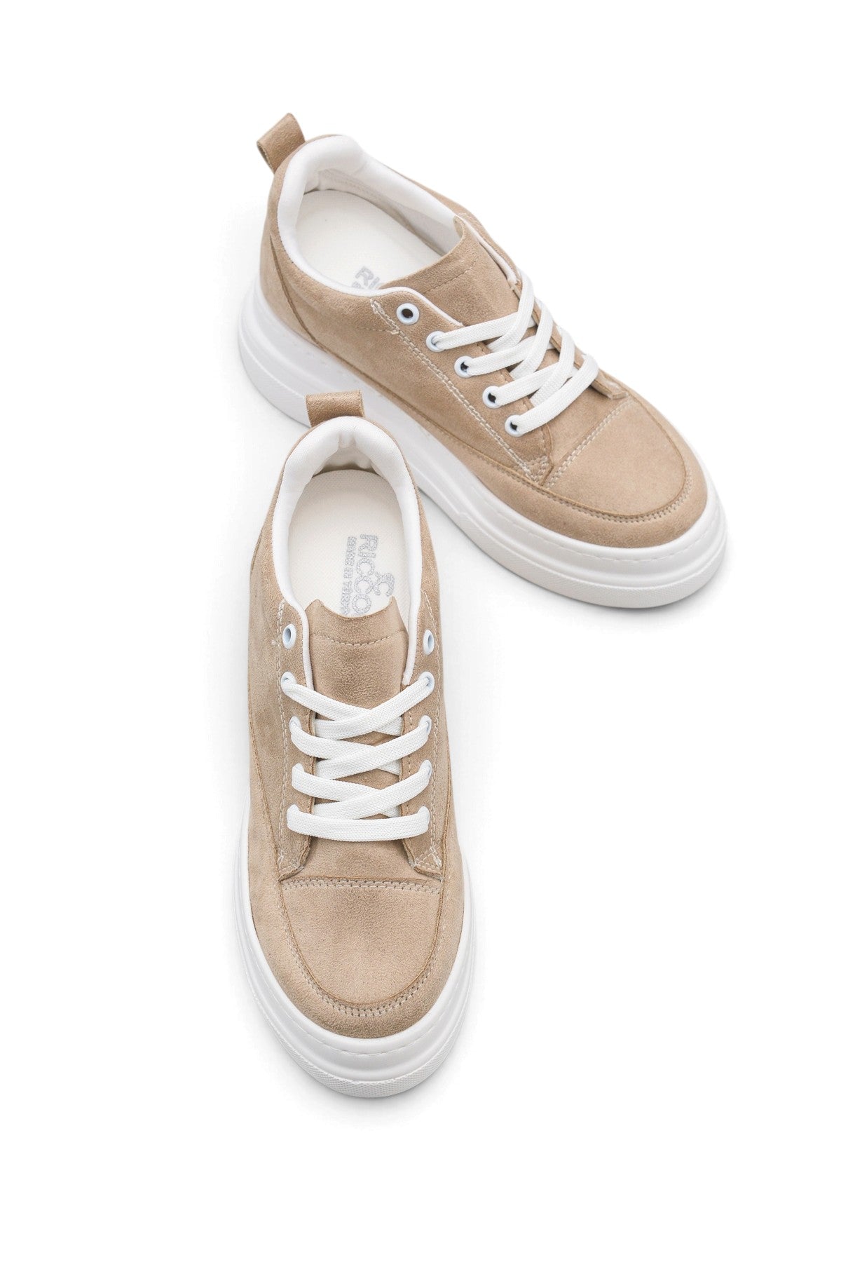 Riccon Lyra Fia Kadın Sneaker 0012501 Ten Süet