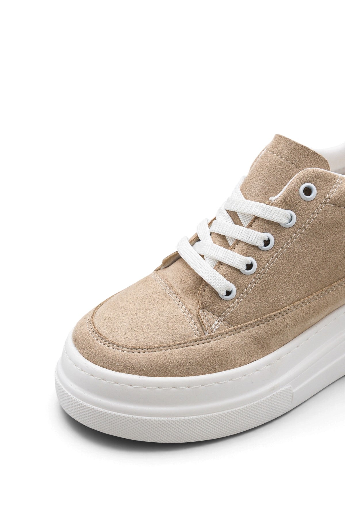 Riccon Lyra Fia Kadın Sneaker 0012501 Ten Süet