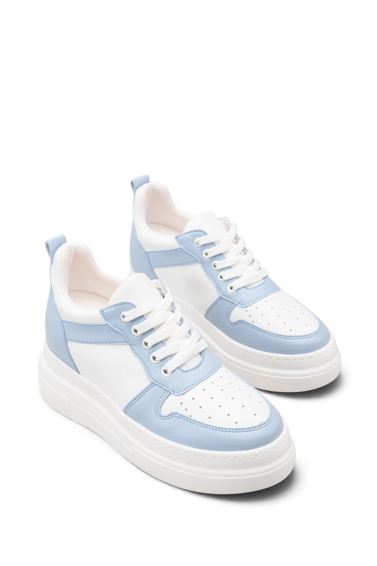Riccon Mira Alba Kadın Sneaker 0012502 Beyaz Mavi Cilt