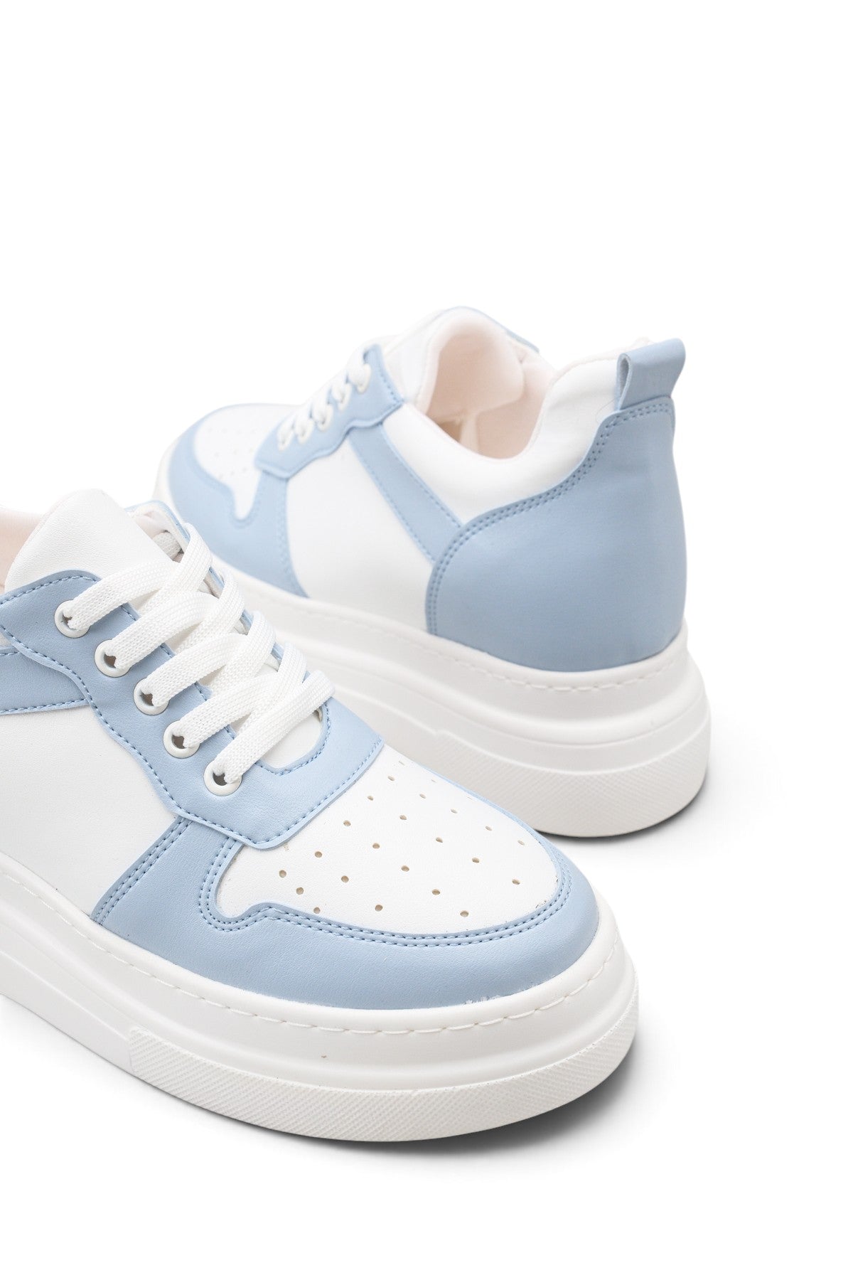 Riccon Mira Alba Kadın Sneaker 0012502 Beyaz Mavi Cilt