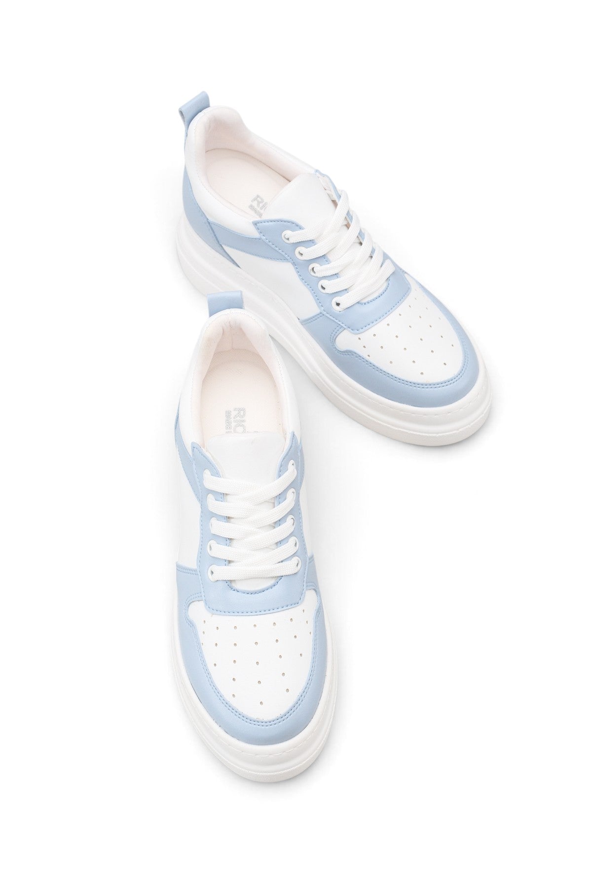 Riccon Mira Alba Kadın Sneaker 0012502 Beyaz Mavi Cilt