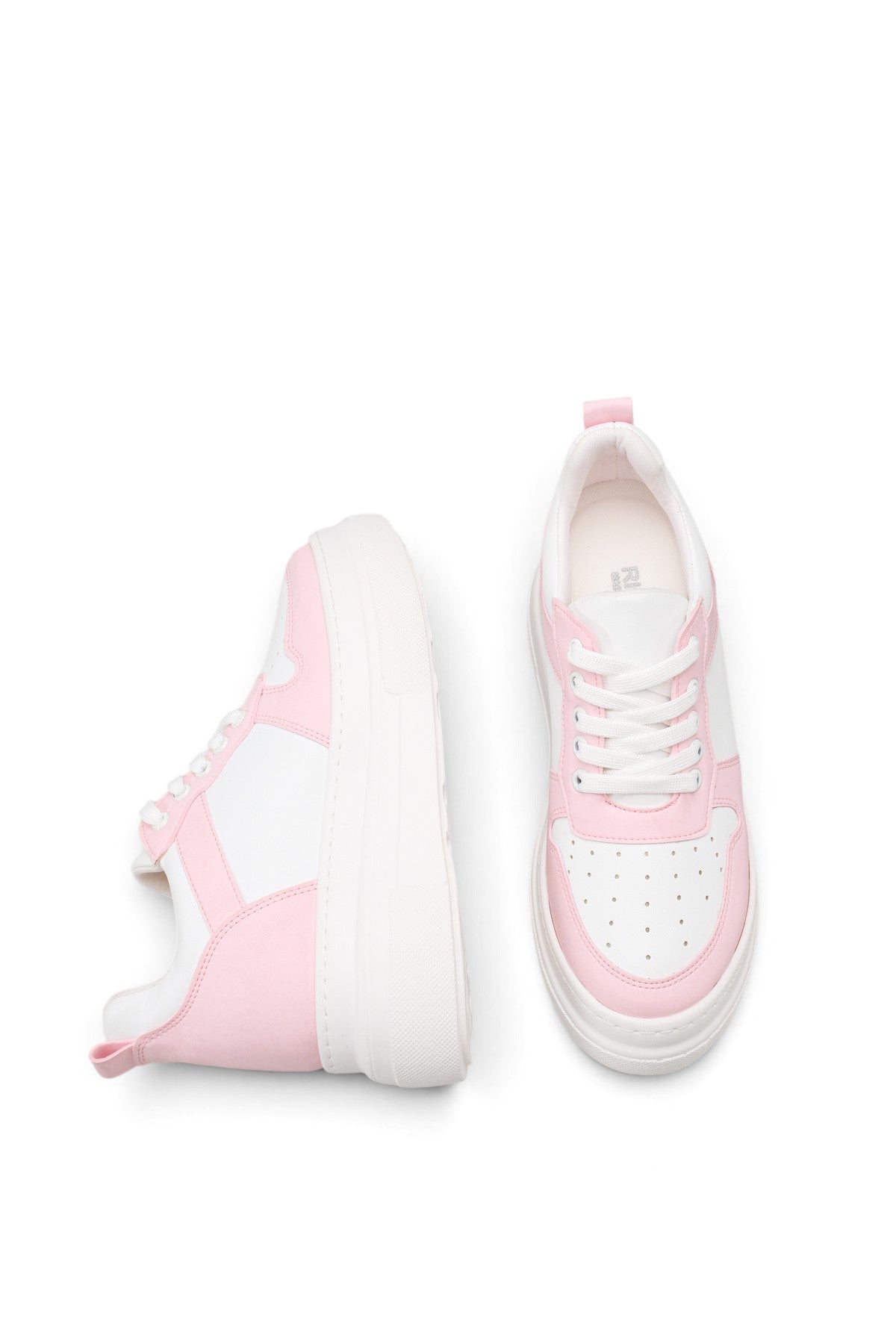 Riccon Mira Alba Kadın Sneaker 0012502 Beyaz Pudra Cilt