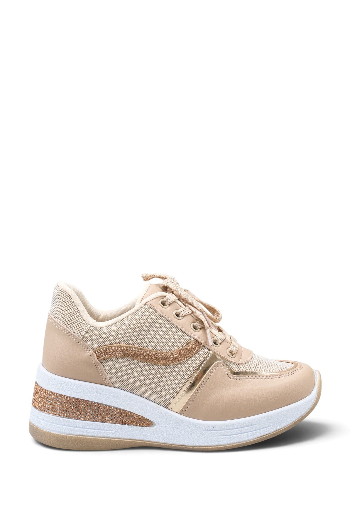 Riccon Mira Clara Kadın Sneaker 0012970 Bej