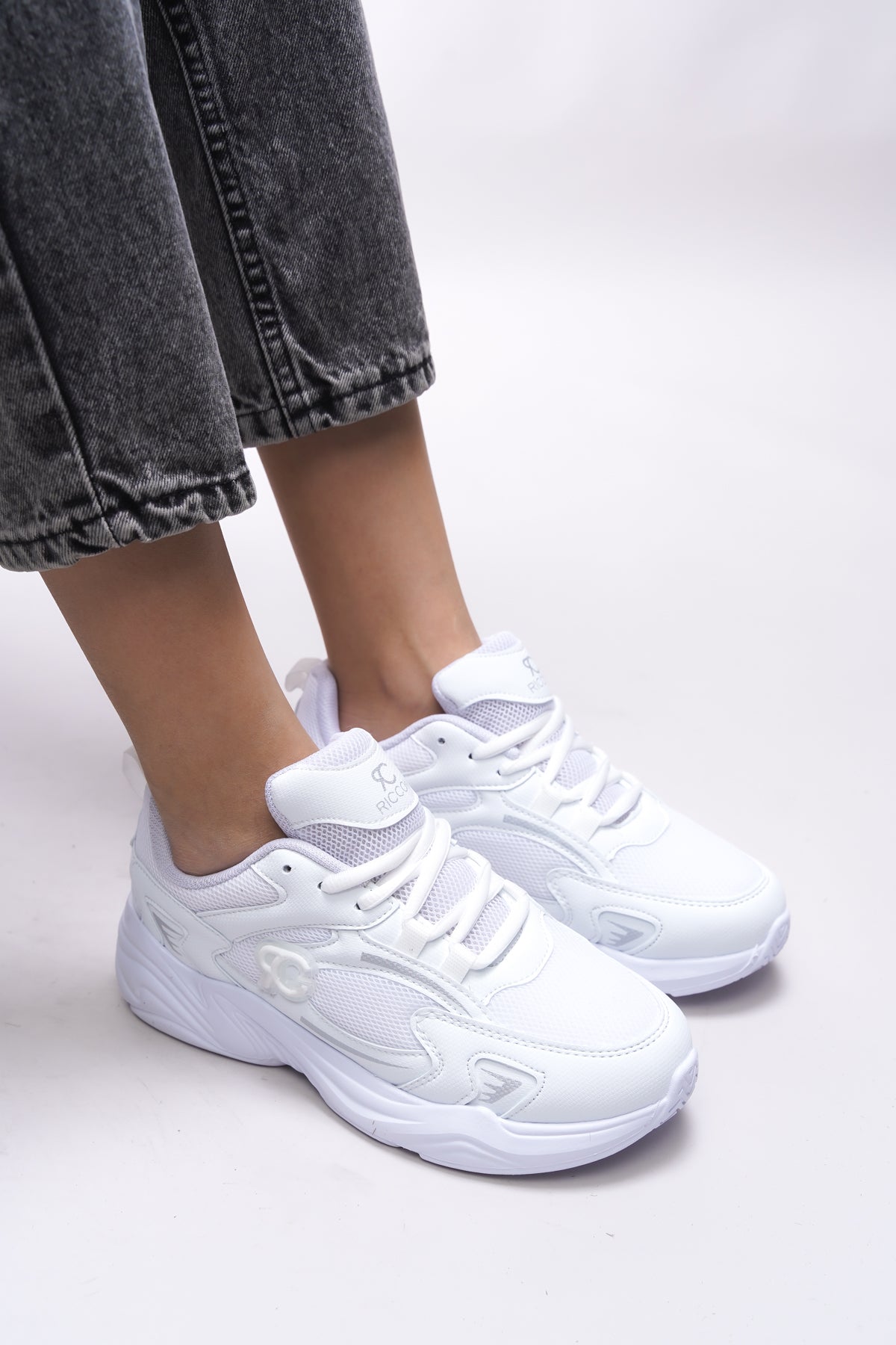 Riccon Niknaith Unisex Sneaker 0012725 Beyaz - Riccon