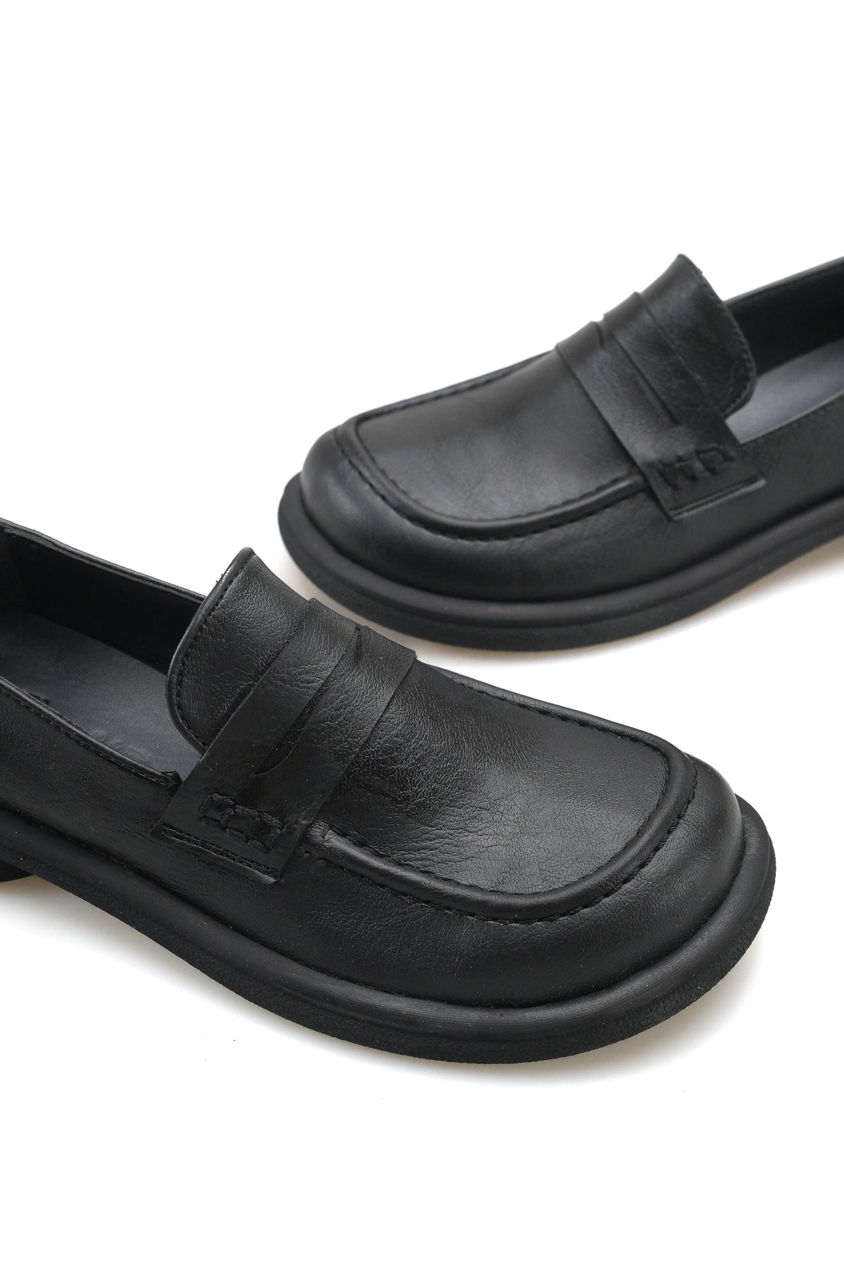 Riccon Nova Serena Kadın Loafer 00121652 Siyah Cilt