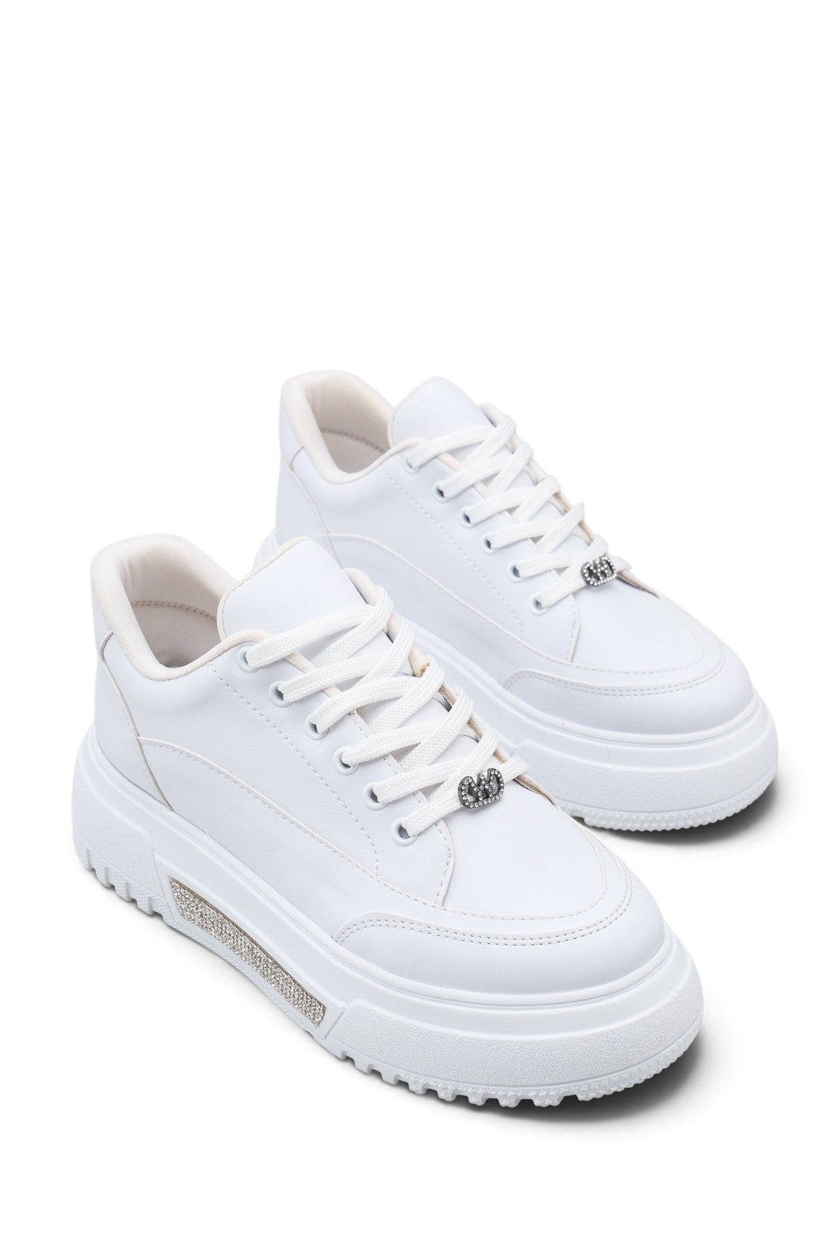 Riccon Phoebe Sola Kadın Sneaker 0012905 Beyaz Cilt