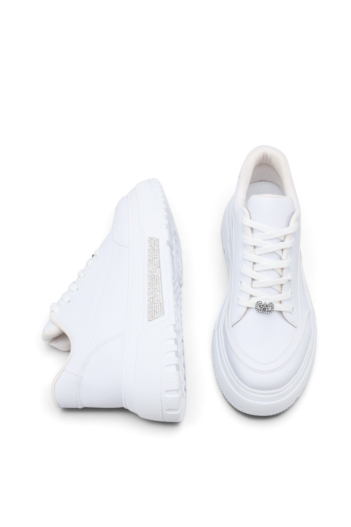 Riccon Phoebe Sola Kadın Sneaker 0012905 Beyaz Cilt