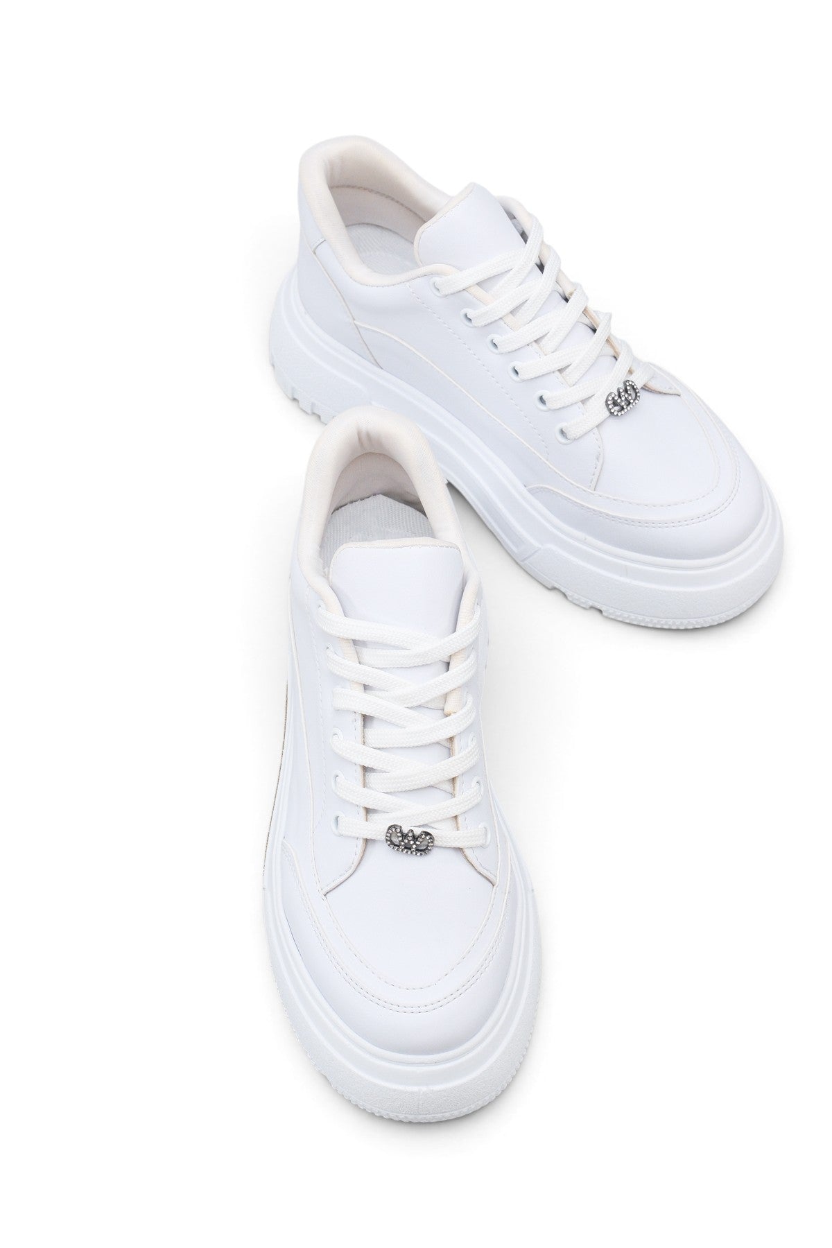 Riccon Phoebe Sola Kadın Sneaker 0012905 Beyaz Cilt