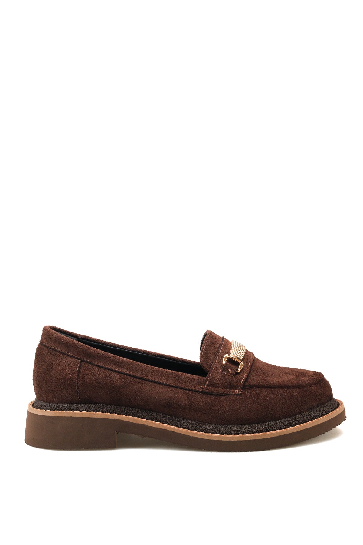 Riccon Selene Luce Kadın Loafer 00121501 Kahverengi Süet