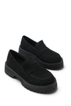 Riccon Selene Pia Kadın Loafer 0012301 Siyah Süet