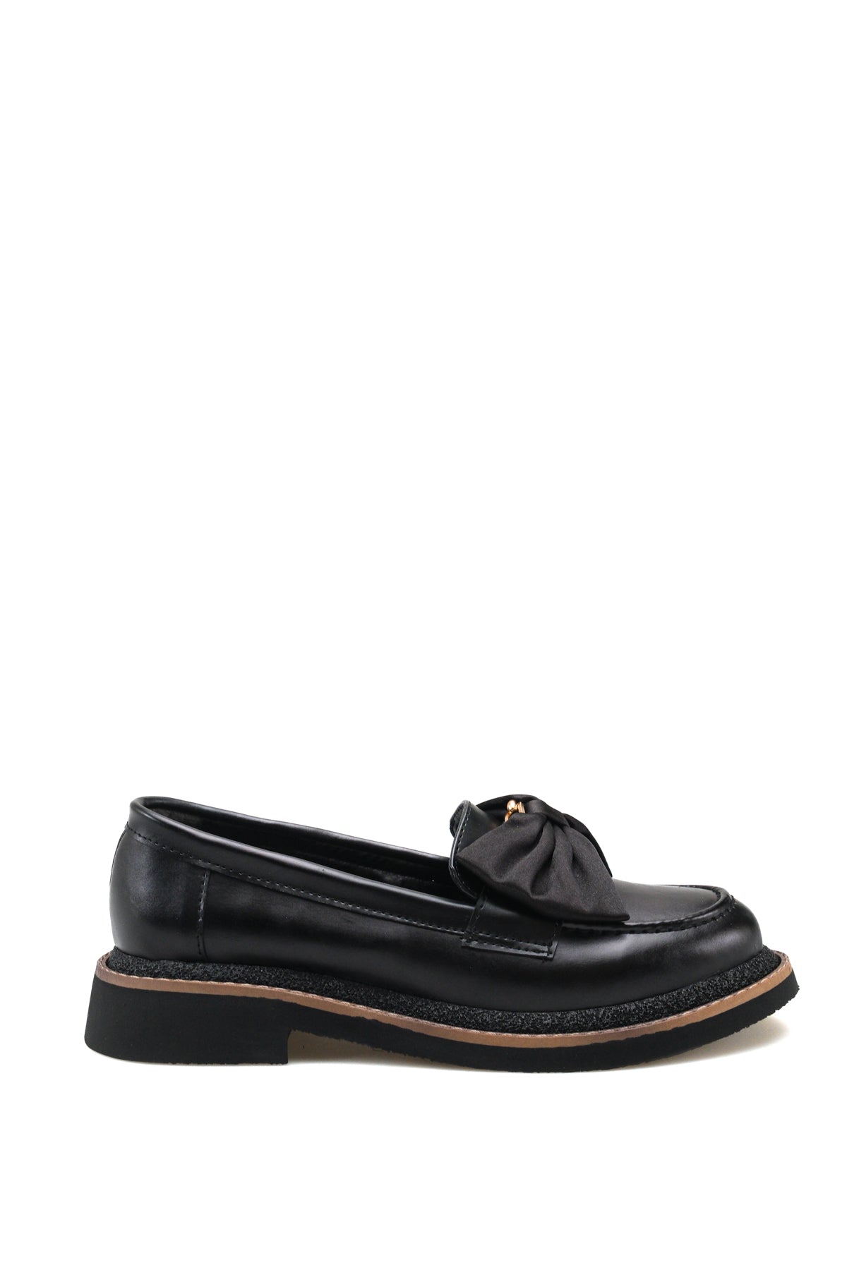 Riccon Siri Amara Kadın Loafer 0012512 Siyah Cilt