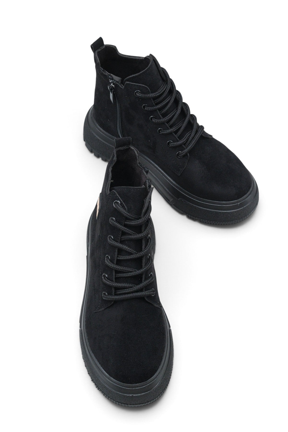Riccon Siri Gala Kadın Sneaker Bot 0012939 Siyah Süet