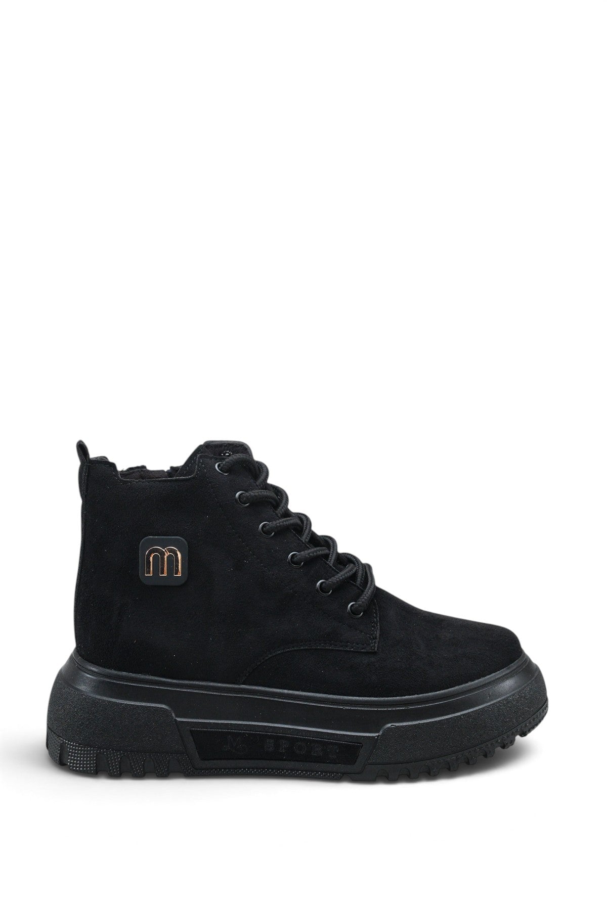 Riccon Siri Gala Kadın Sneaker Bot 0012939 Siyah Süet
