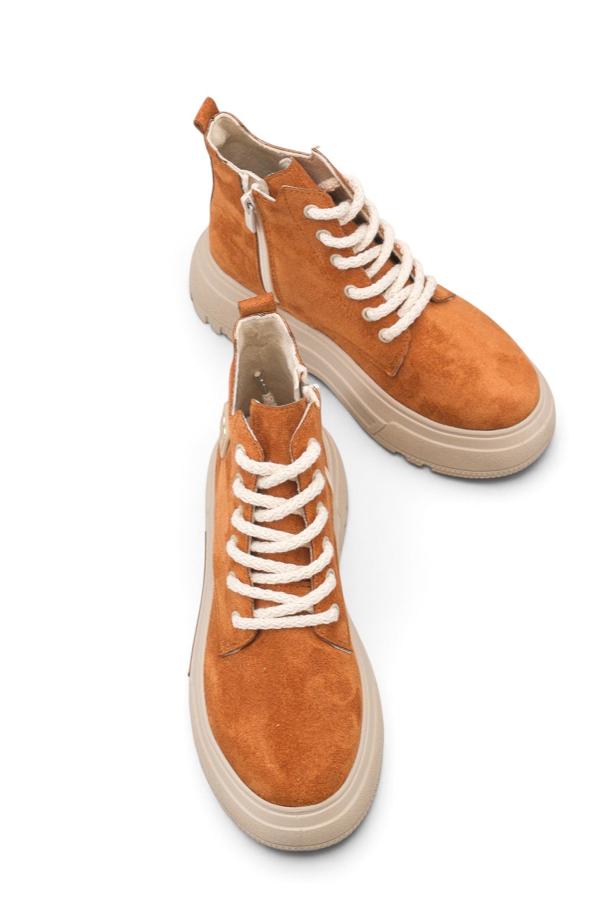 Riccon Siri Gala Kadın Sneaker Bot 0012939 Taba Süet