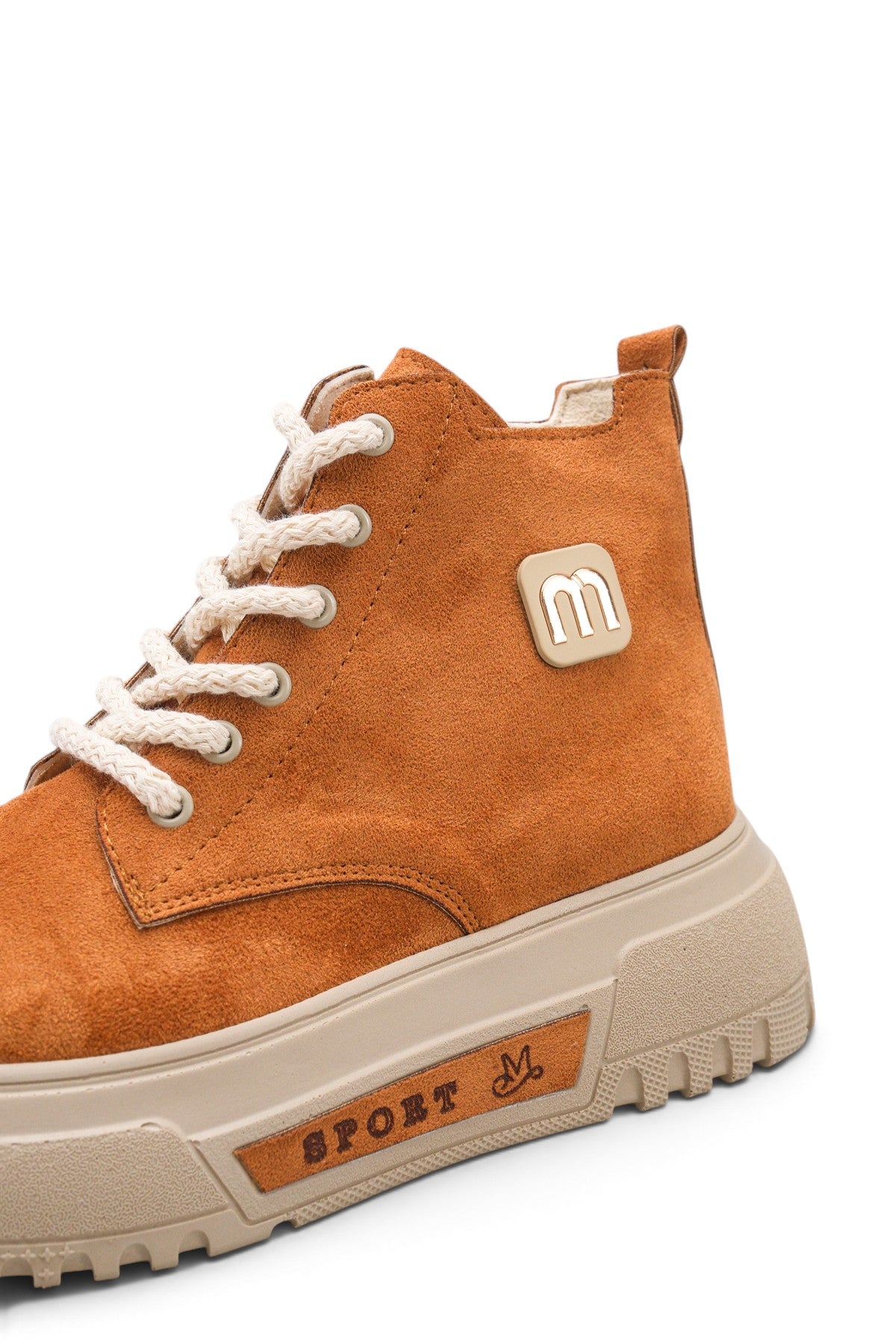 Riccon Siri Gala Kadın Sneaker Bot 0012939 Taba Süet