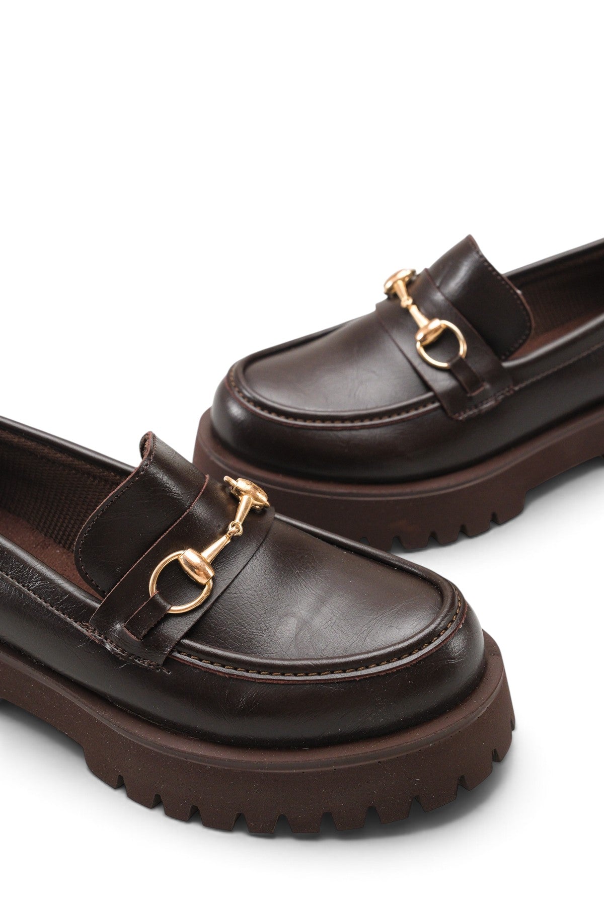 Riccon Siri Viven Kadın Loafer 0012303 Kahverengi Cilt