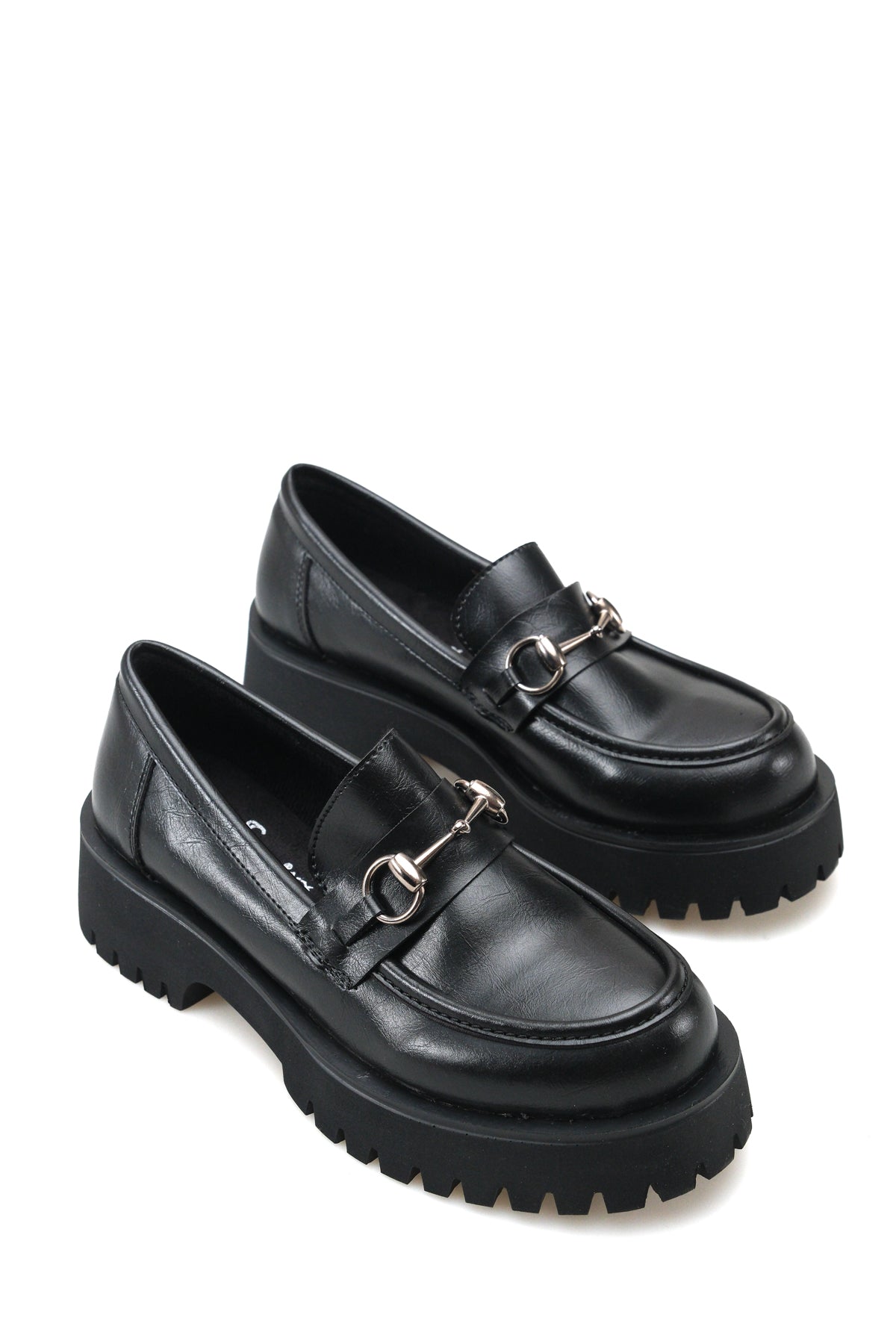 Riccon Siri Viven Kadın Loafer 0012303 Siyah Cilt