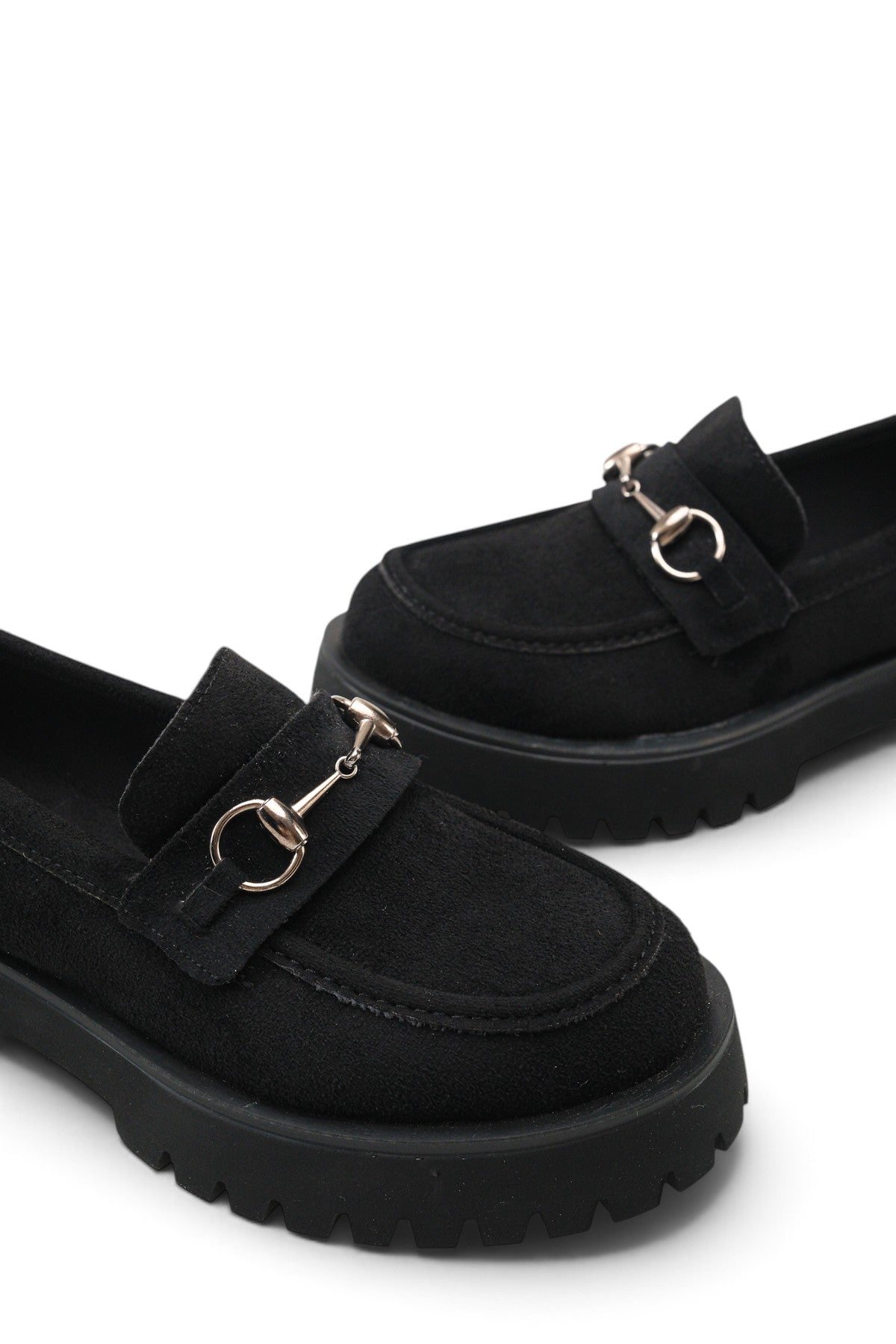 Riccon Siri Viven Kadın Loafer 0012303 Siyah Süet