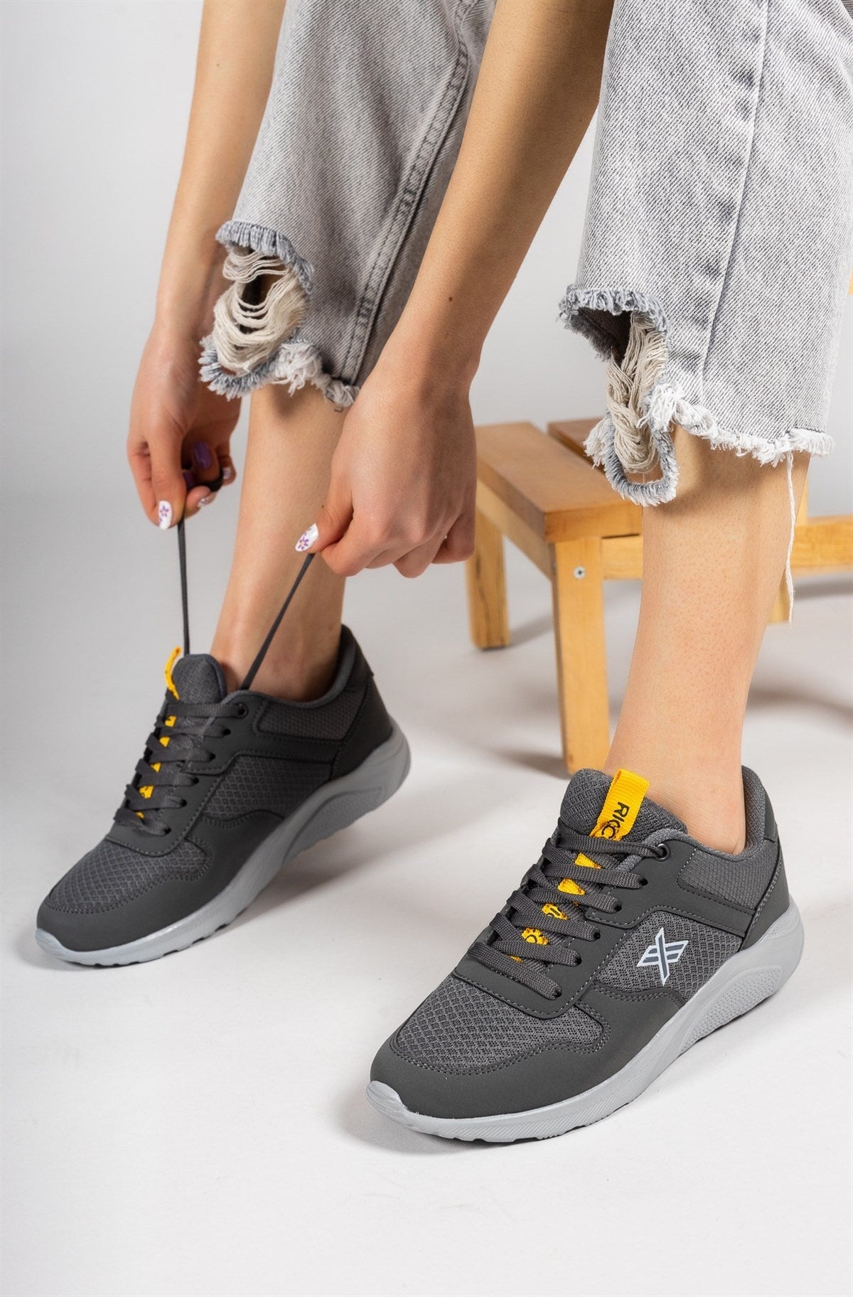 Riccon Süper Hafif Unisex Sneaker 00124039 Füme Gri - Riccon