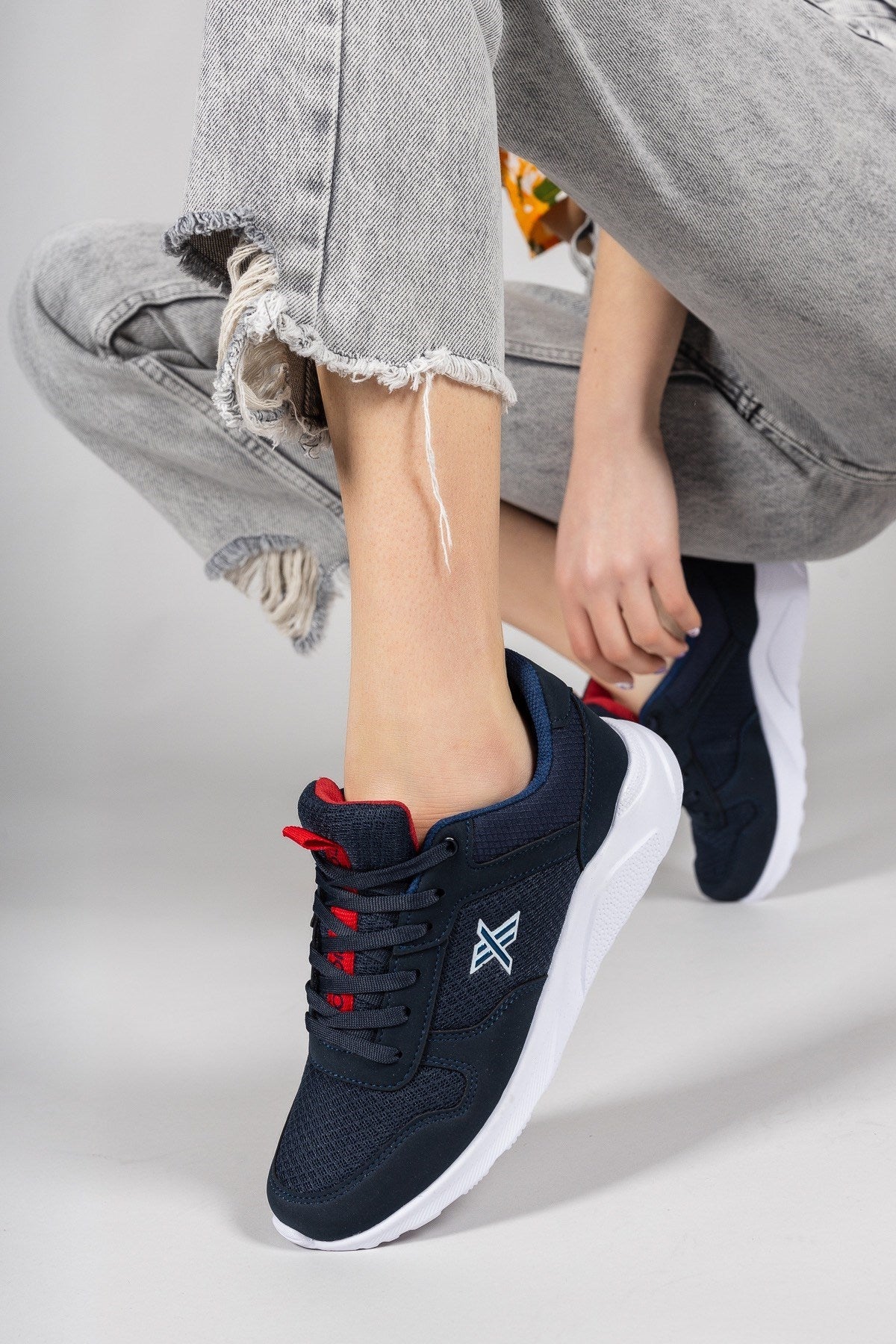 Riccon Süper Hafif Unisex Sneaker 00124039 Lacivert Beyaz - Riccon