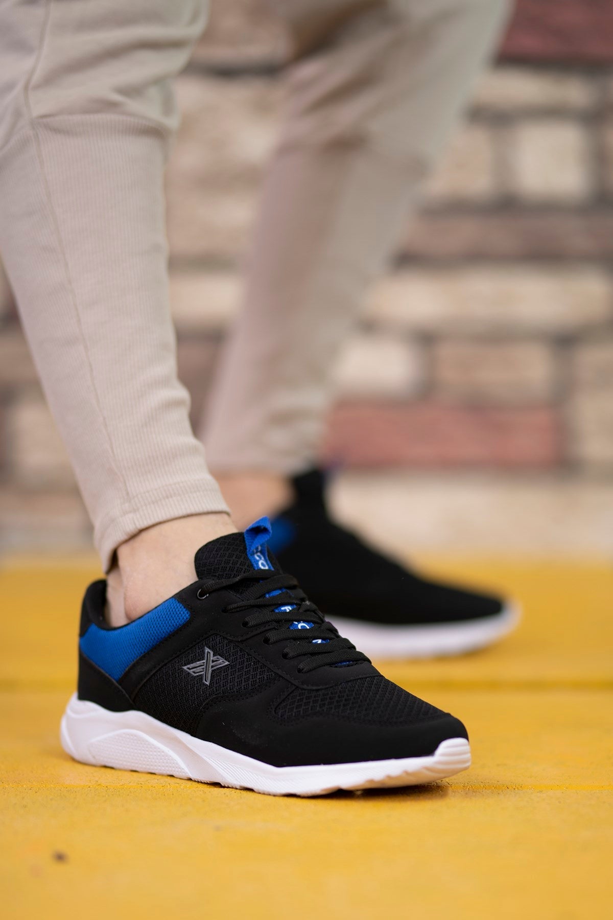 Riccon Süper Hafif Unisex Sneaker 00124039 Siyah Beyaz - Riccon