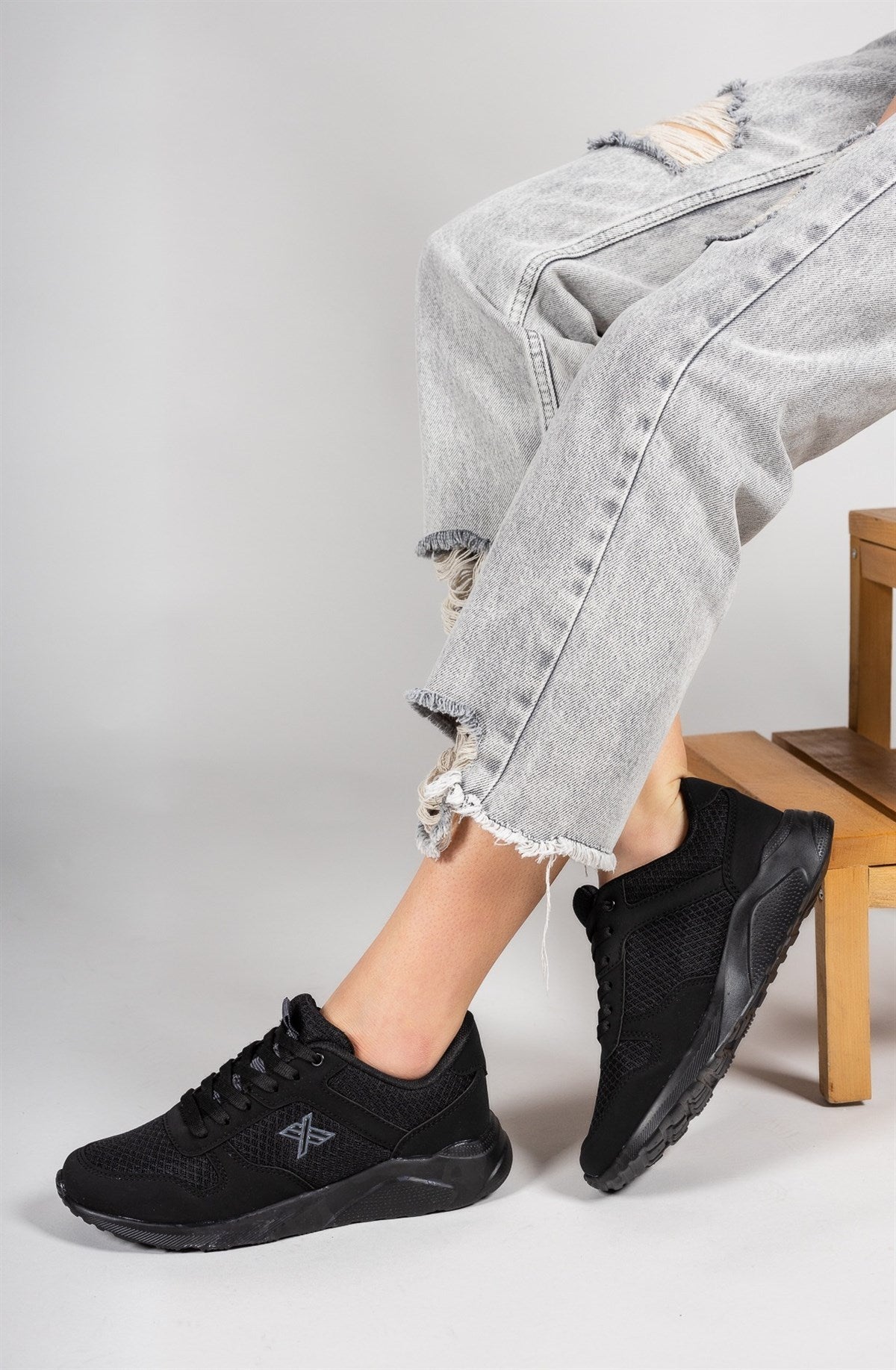 Riccon Süper Hafif Unisex Sneaker 00124039 Siyah Füme - Riccon