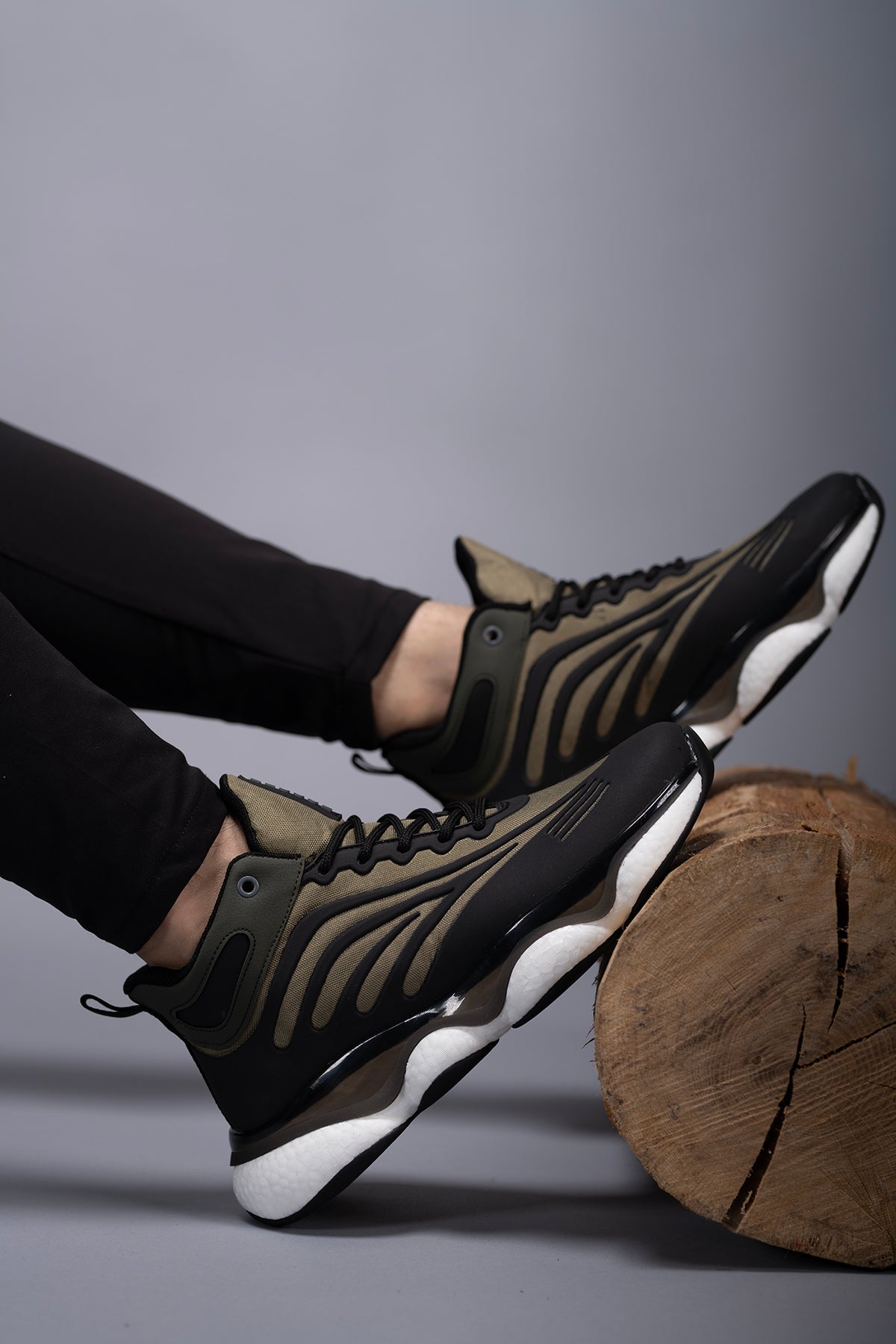 Riccon Tharndaer Erkek Sneaker Bot 0012420 Haki - Riccon
