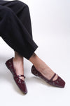 Riccon Thelmurn Kadın Babet 0012900 Bordo Rugan - Riccon