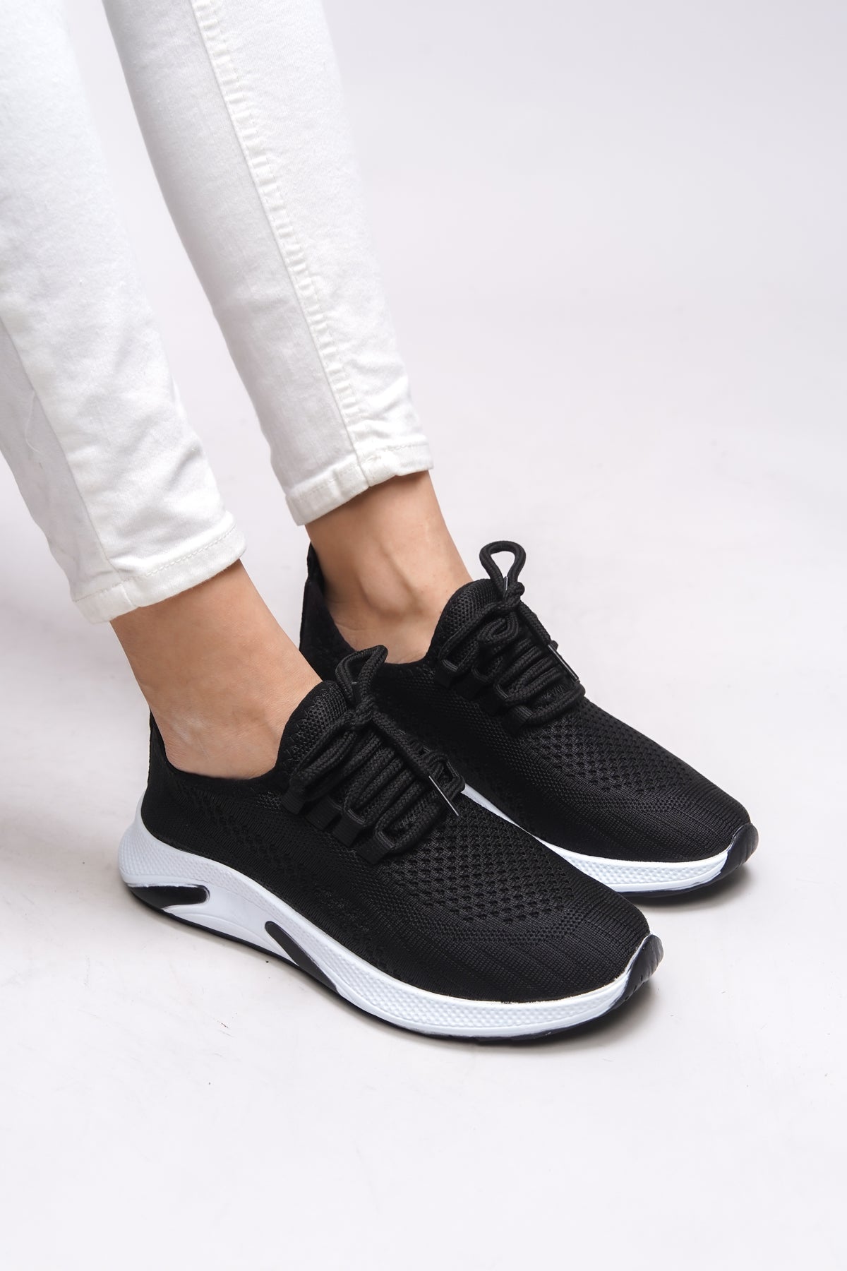 Riccon Thiebzar Unisex Sneaker 0012101 Siyah Beyaz - Riccon