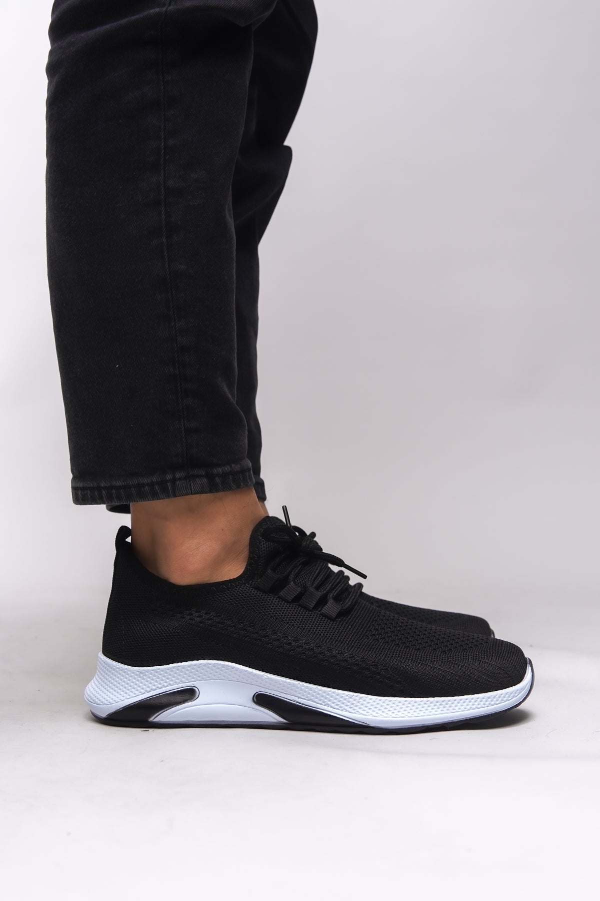 Riccon Thiebzar Unisex Sneaker 0012101 Siyah Beyaz - Riccon