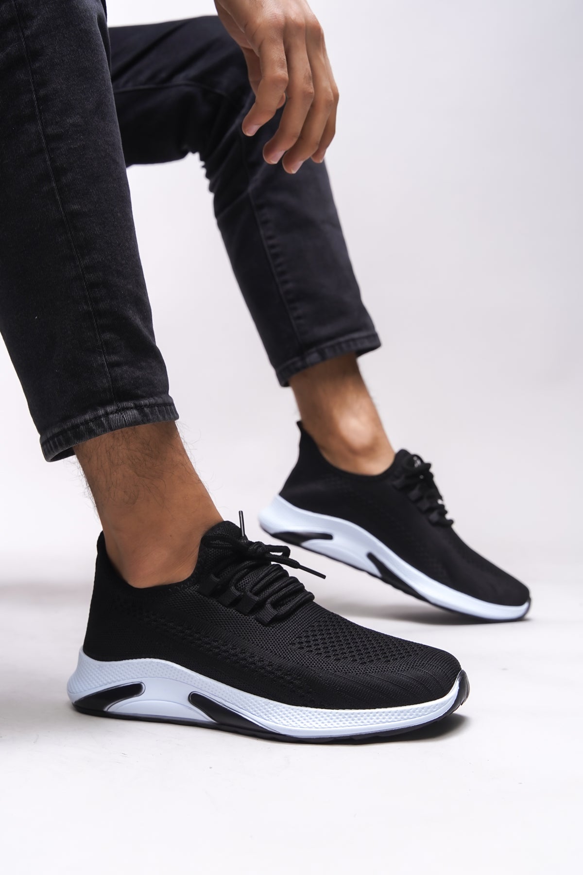 Riccon Thiebzar Unisex Sneaker 0012101 Siyah Beyaz - Riccon