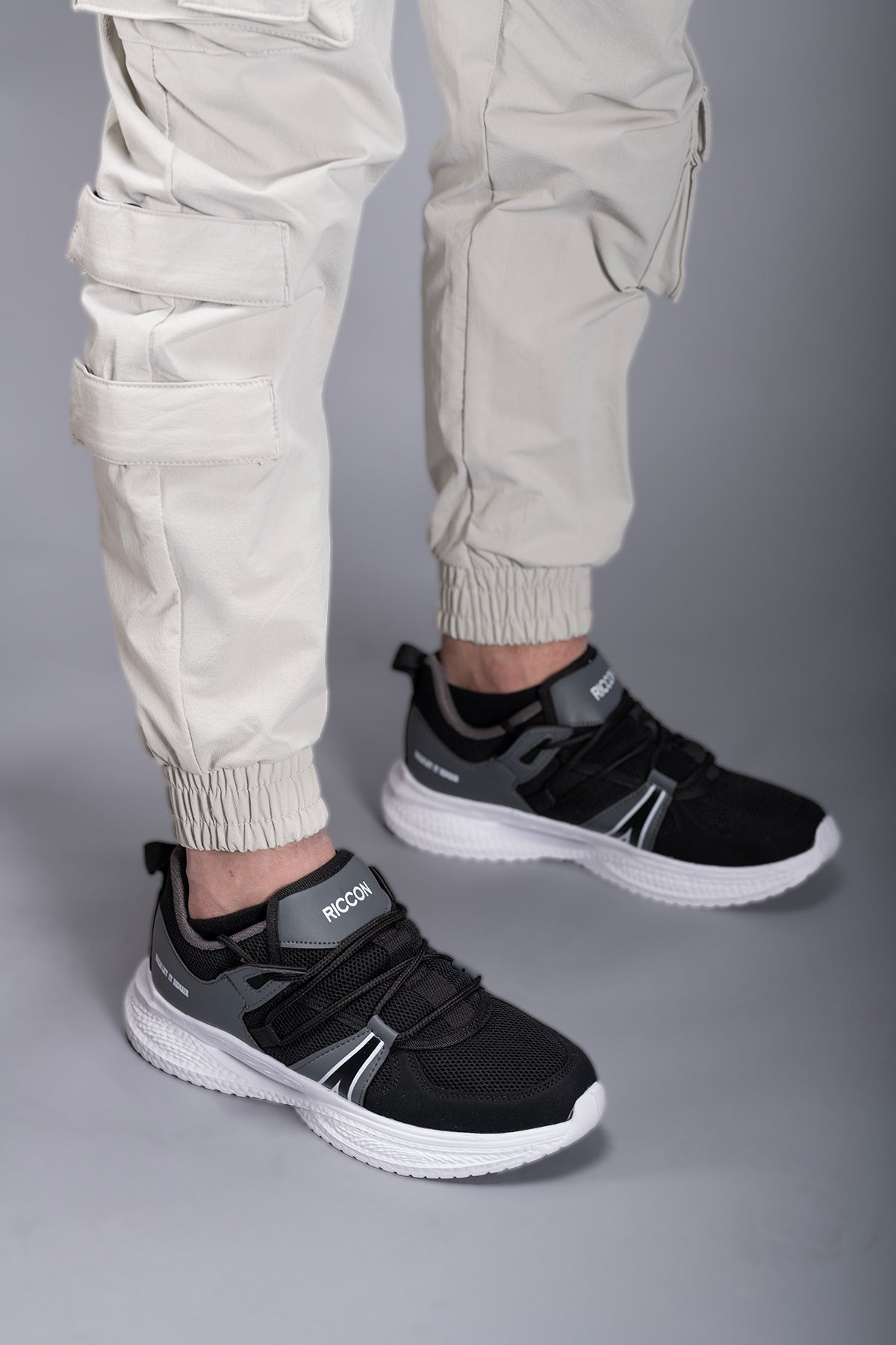 Riccon Thulgalir Erkek Sneaker 00121204 Füme Beyaz - Riccon