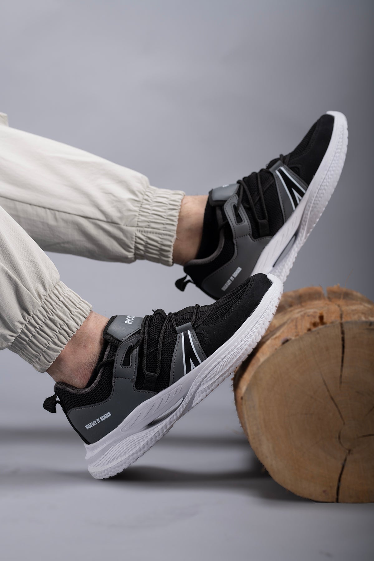 Riccon Thulgalir Erkek Sneaker 00121204 Füme Beyaz - Riccon