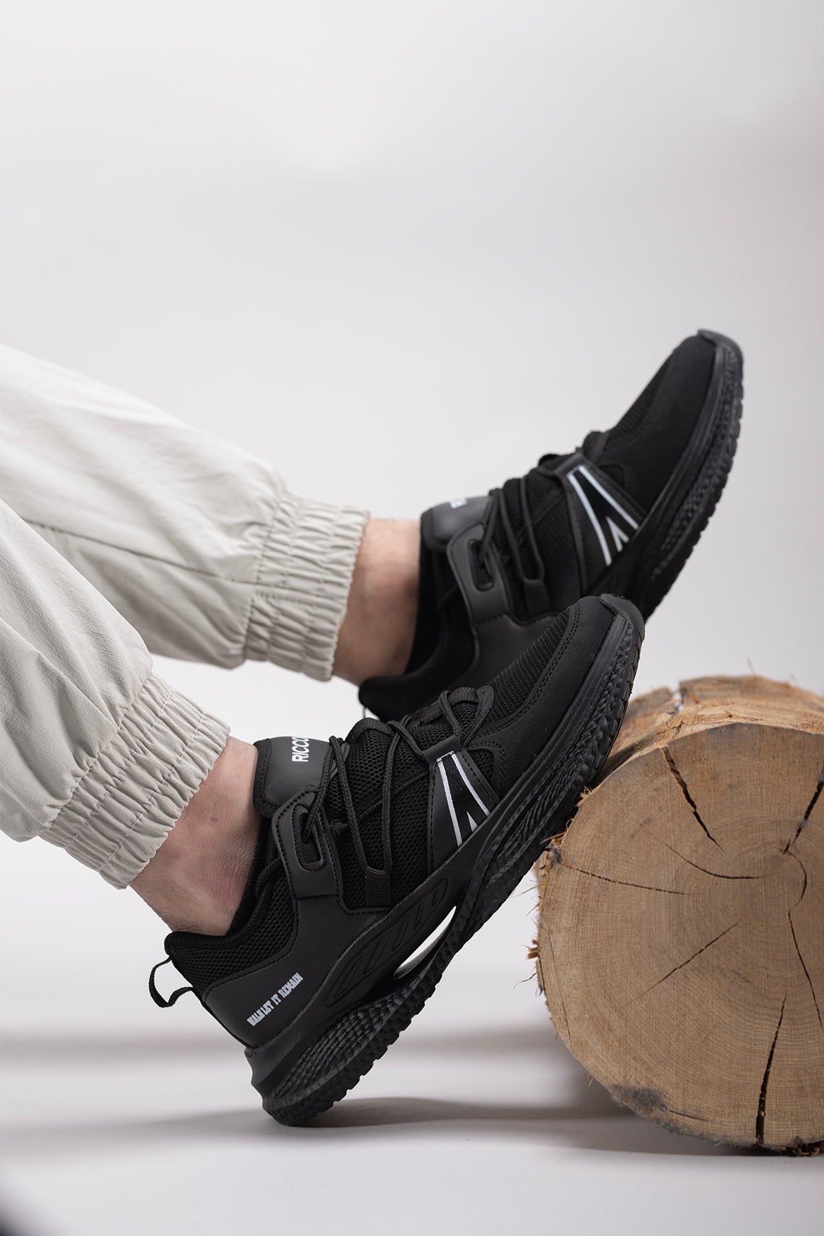 Riccon Thulgalir Erkek Sneaker 00121204 Siyah Siyah - Riccon