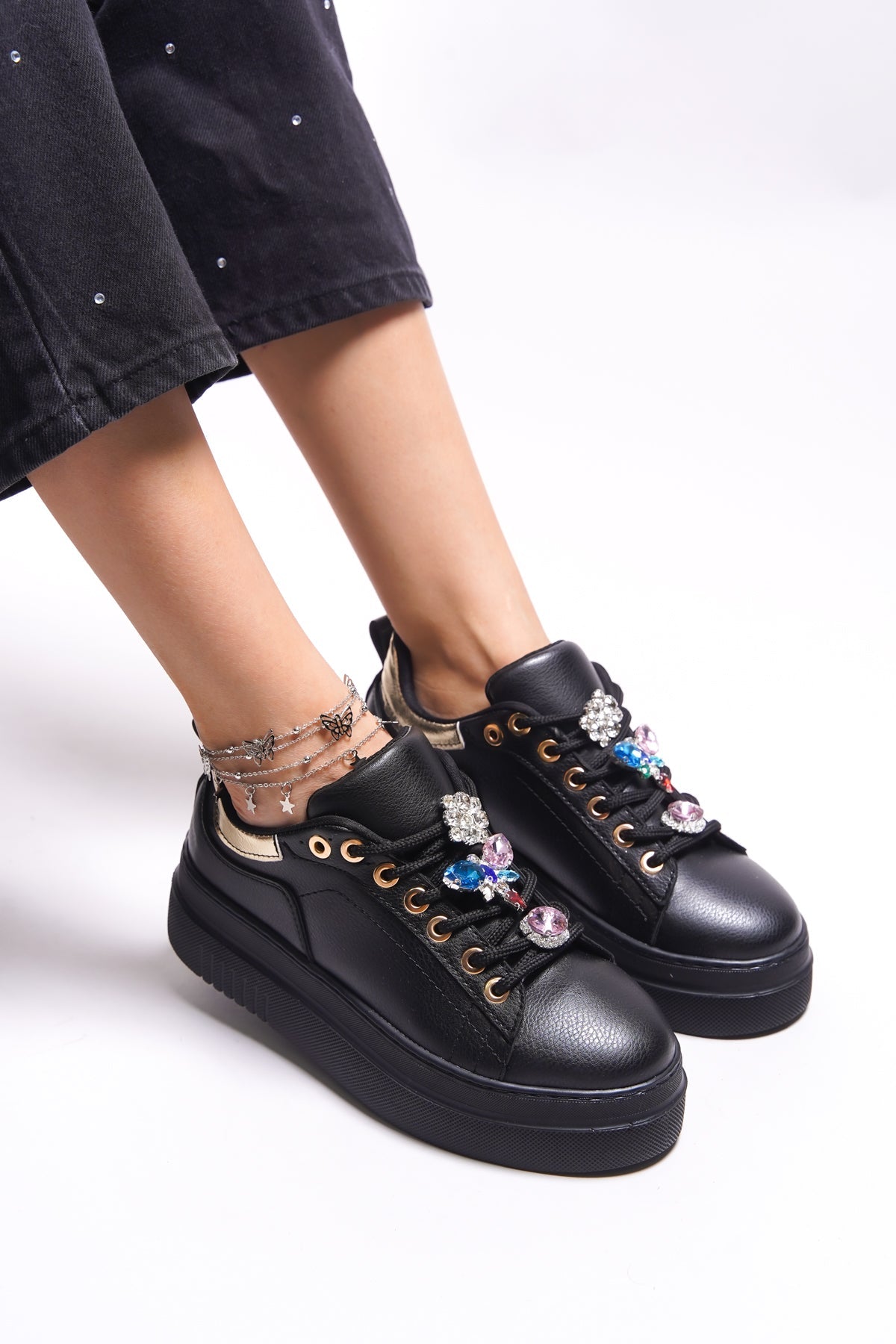 Riccon Thyllone Kadın Sneaker 00125189 Siyah - Riccon