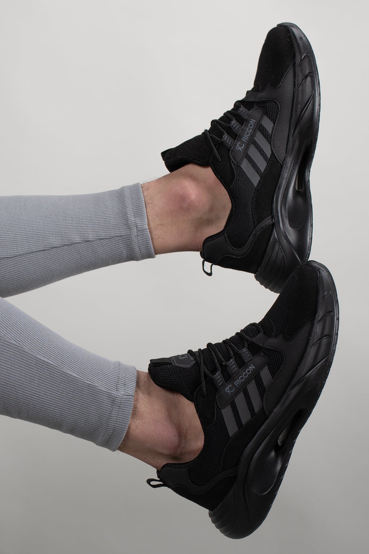 Riccon Torrine Unisex Sneaker 001293 Siyah Siyah - Riccon