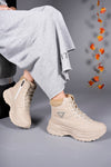 Riccon Unisex Bot 0012123 Bej - Riccon