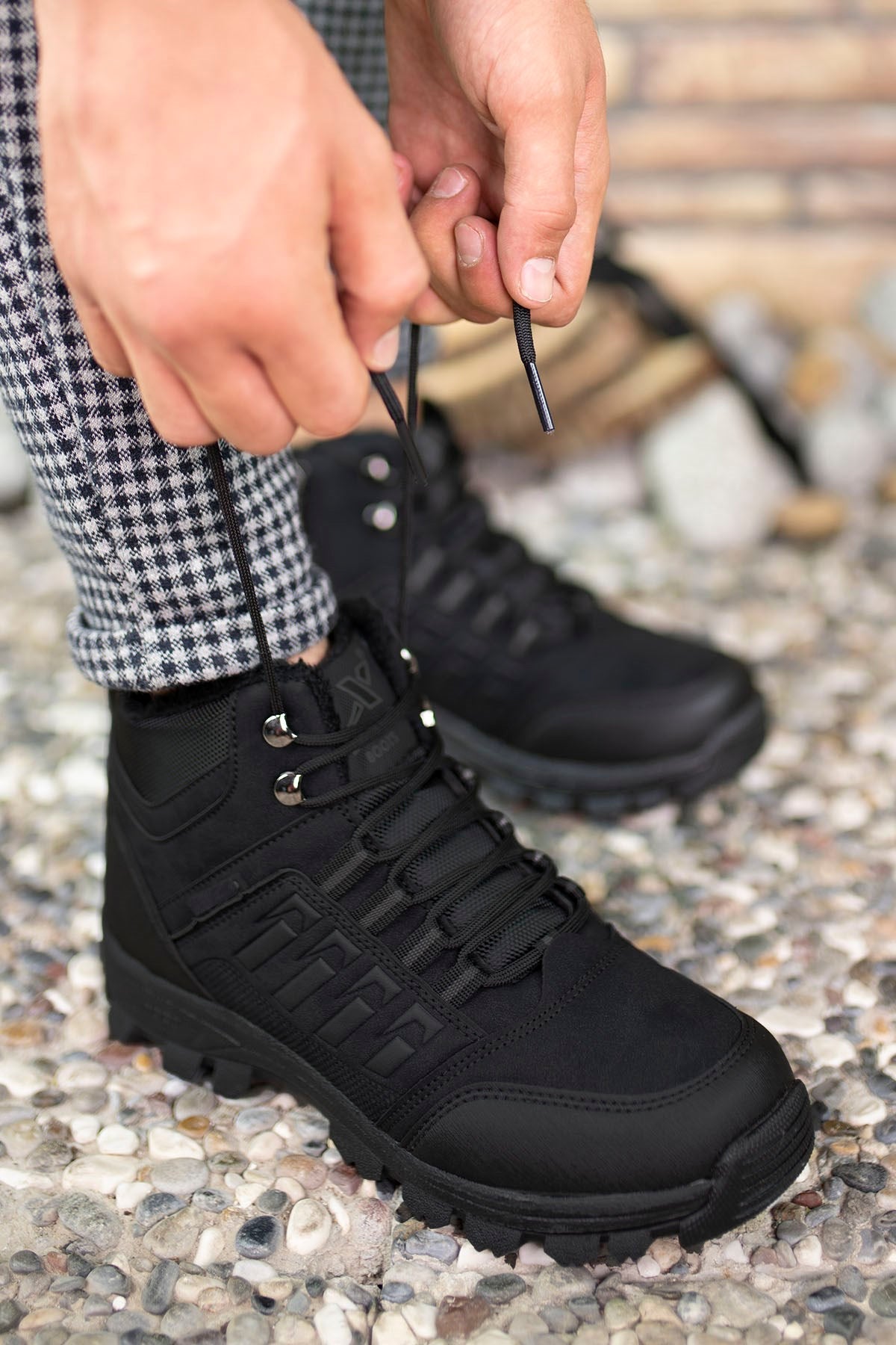 Riccon Unisex İçi Kürklü Bot 0012X6 Siyah - Riccon