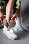 Riccon Unisex Kar Botu 0012802 Beyaz - Riccon