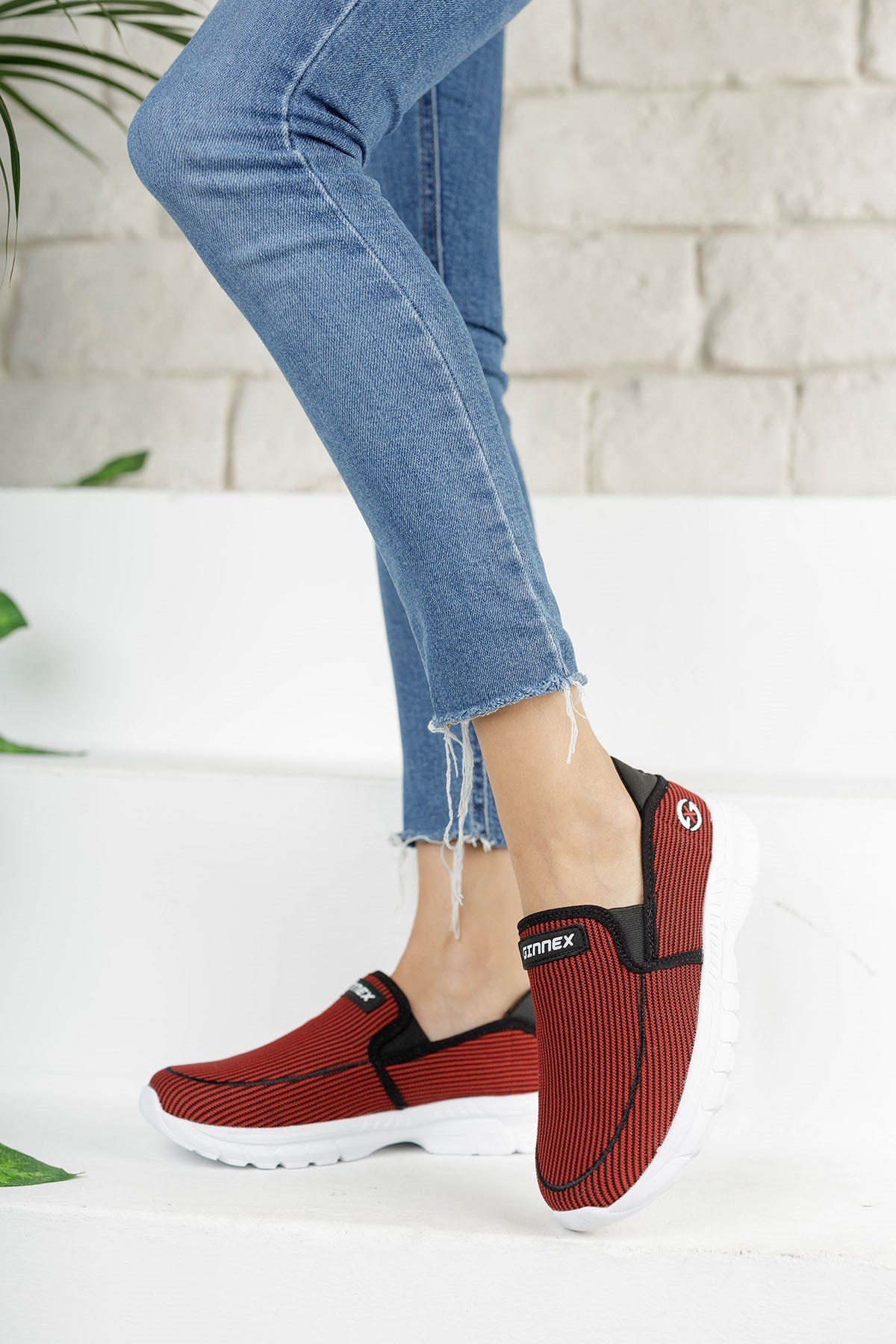 Riccon Unisex Sneaker 001204 Kırmızı Siyah - Riccon